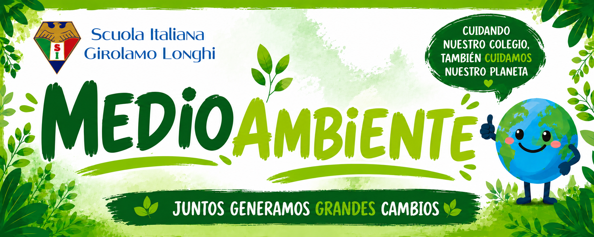 Banner Medioambiente SIVA de la Scuola Italiana Girolamo Longhi